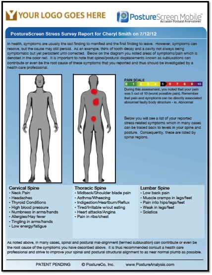 Pain_Diagram | PostureCo, Inc. PostureScreen, LeanScreen, RemoteScreen