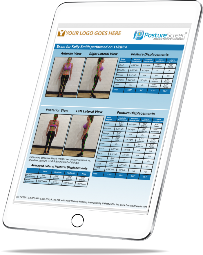 Posturescreen Posture Analysis Assessment Evaluation App Software Ipad